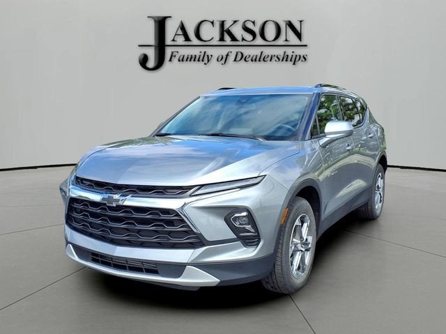 2024 Chevrolet Blazer 2LT in Sterling Gray Metallic — front three-quarter view