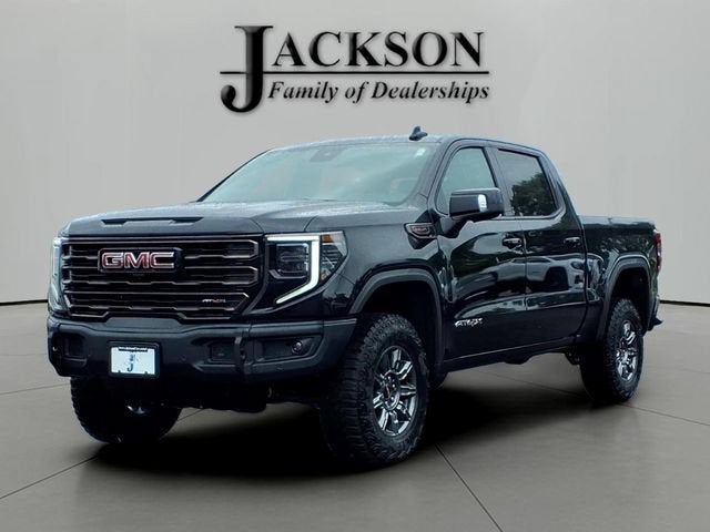 2026 GMC Sierra 1500 AT4X in Onyx Black — front three-quarter view